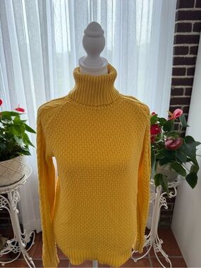 Ralph Lauren Sunflower Yellow Turtleneck Sweater
